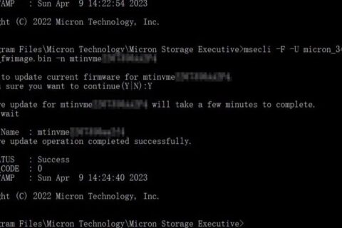 Micron Storage Executive Programı İle Ssd Güncelleme Sorununu Cmd İle Çözme